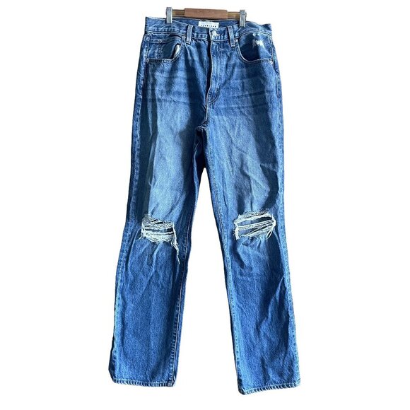 SLVRLAKE London Distressed Denim Jeans Wash Gimme Shelter Size 29 - Picture 2 of 12